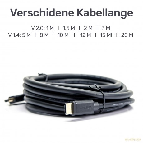 Kabel HDMI M/M 3,0m v2.0; GOLD; BASIC