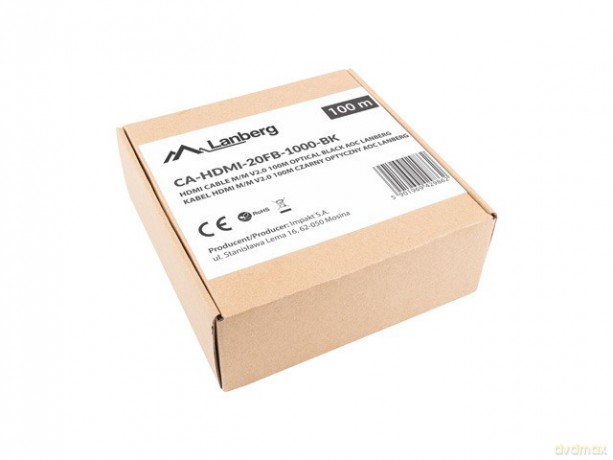 Kabel HDMI M/M v2.0 CA-HDMI-20FB-1000-BK 100m czarny