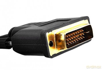 Kabel HDMI-DVI 1.8M (pozłacane końcówki)