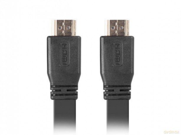 Kabel HDMI-HDMI M/M v2.0 5m czarny płaski