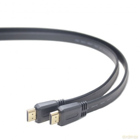 Kabel HDMI-HDMI v2.0 3D TV High Speed Ethernet 1M płaski (pozłacane końcówki)