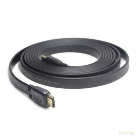 Kabel HDMI-HDMI v2.0 3D TV High Speed Ethernet 1M płaski (pozłacane końcówki)