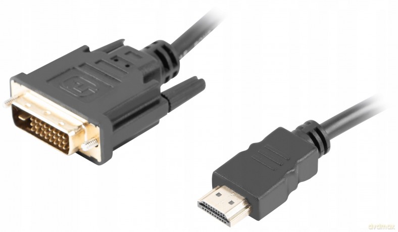 Kabel HDMI(M)-DVI-D(M) DUAL LINK 1.8 M czarny
