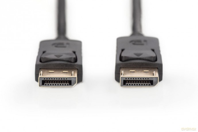 Kabel połączeniowy DisplayPort z zatrzaskami 1080p 60Hz FHD Typ DP/DP M/M czarny 15m