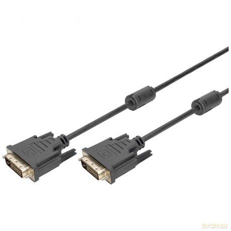 Kabel połączeniowy DVI-D DualLink WQXGA 30Hz Typ DVI-D (24+1)/DVI-D (24+1) M/M 3m Czarny