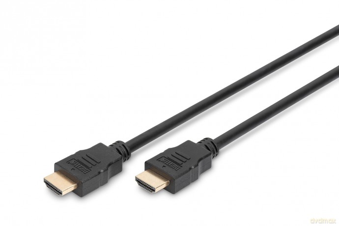 Kabel połączeniowy HDMI HighSpeed z Ethernetem 4K 30Hz UHD Typ HDMI A/HDMI A M/M 10m Czarny
