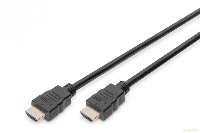 Kabel połączeniowy HDMI HighSpeed z Ethernetem 4K 60Hz UHD Typ HDMI A/HDMI A M/M 1m Czarny