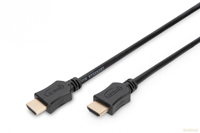 Kabel połączeniowy HDMI HighSpeed z Ethernetem 4K 60Hz UHD Typ HDMI A/HDMI A M/M 3m Czarny