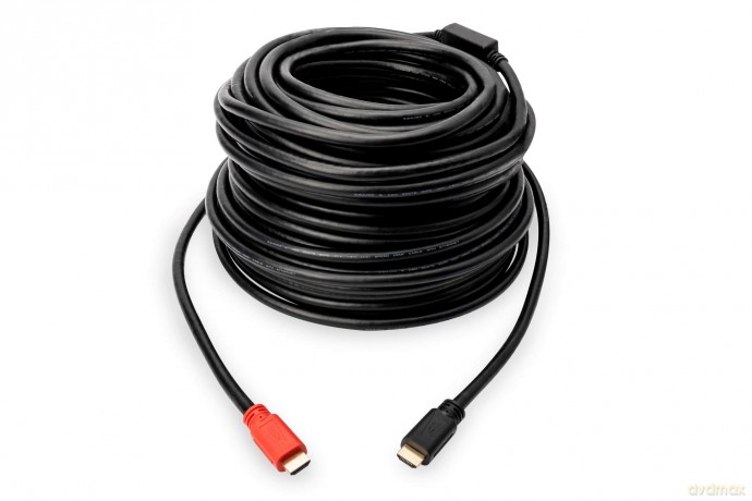 Kabel połączeniowy HDMI HighSpeed z Ethernetem ze wzmacniaczem 4K 30Hz UHD HDMI A/A M/M 10m