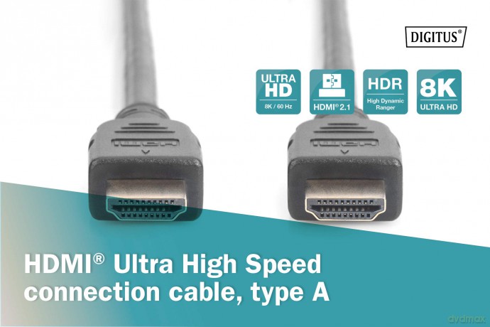 Kabel połączeniowy HDMI Ultra HighSpeed z Ethernetem 8K 60Hz UHD