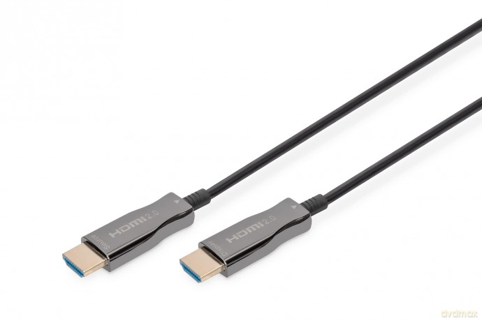 Kabel połączeniowy hybrydowy AOC HDMI 2.0 Premium HighSpeed 4K/60Hz UHD HDMI A/HDMI A M/M 30m Czarny