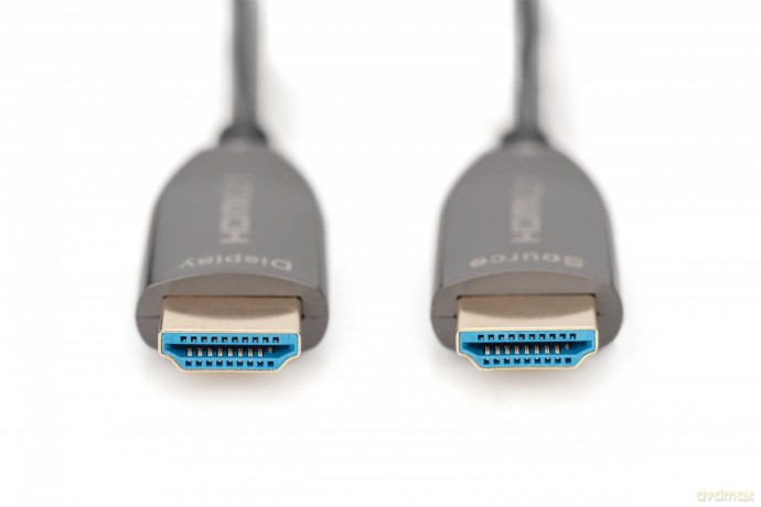 Kabel połączeniowy hybrydowy AOC HDMI 2.1 Ultra High Speed 8K/60Hz UHD HDMI A/HDMI A M/M 30m Czarny