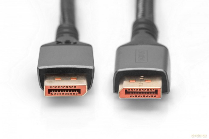 Kabel połączeniowy PREMIUM DisplayPort 2.1 16K 60Hz DP/DP M/M 1m Czarny