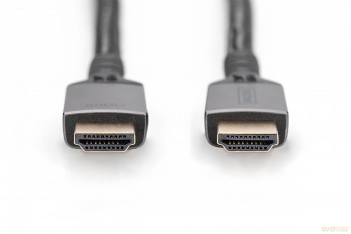 Kabel Premium połączeniowy HDMI 2.1 Ultra HighSpeed 8K60Hz UHD Typ HDMI A/A M/M 1m Czarny