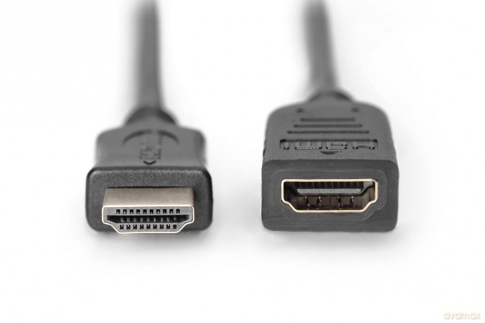 Kabel przedłużający HDMI HighSpeed z Ethernetem 1080p 60Hz FHD Typ HDMI A/HDMI A M/Ż 5m Czarny