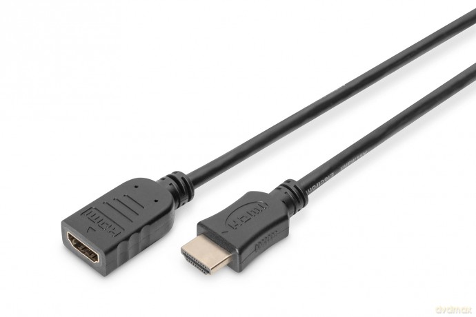 Kabel przedłużający HDMI HighSpeed z Ethernetem 4K 60Hz UHD Typ HDMI A/HDMI A M/Ż 3m Czarny