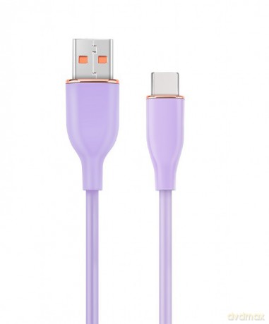 Kabel USB A do USB C 1.5M fioletowy
