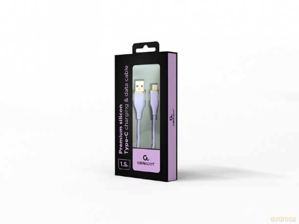 Kabel USB A do USB C 1.5M fioletowy