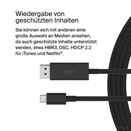 Kabel USB C na DisplayPort 1. 4 2m 8K 60Hz 4K 144Hz