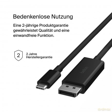 Kabel USB C na DisplayPort 1. 4 2m 8K 60Hz 4K 144Hz
