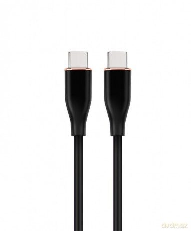 Kabel USB C(M) do USB C(M) 1.5M czarny