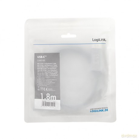 Kabel USB-C do DP, 4K 60Hz aluminiowy 1.8m