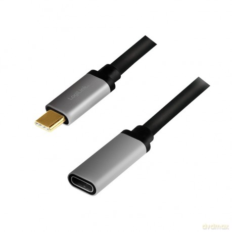 Kabel USB-C M/F,4K/60Hz aluminiowy 0.5m