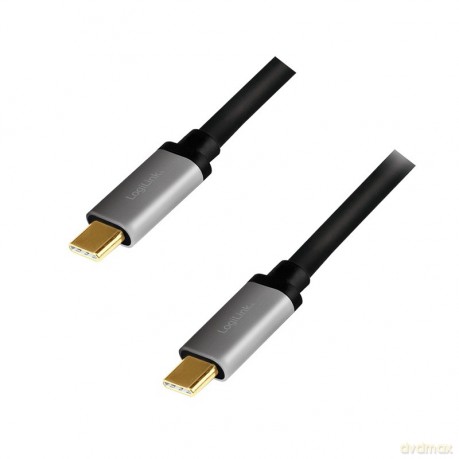 Kabel USB-C M/M, 4K/60 Hz, PD aluminiowy 1m