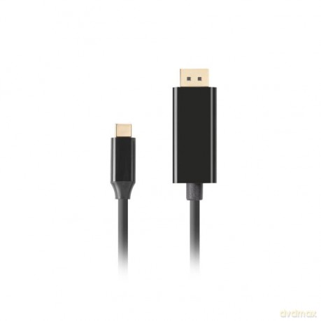 Kabel USB-C(M)->Displayport(M) 1M 4K 60HZ czarny