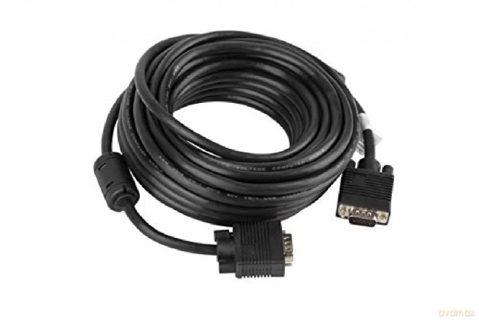 Kabel VGA Ferryt 10M M/M Ekran czarny