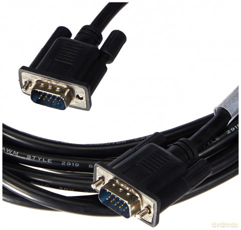 Kabel VGA Ferryt 5M M/M Ekran czarny