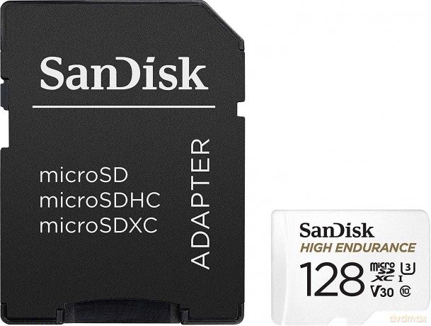Karta microSD High Endurance microSDXC 128GB monitoring