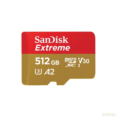 Karta pamięci Extreme microSDXC 512GB 190/130 MB/s A2 V30 U3