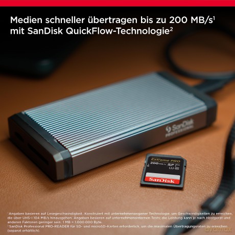 Karta pamięci Extreme Pro SDXC 256GB 200/140 MB/s V30 UHS-I