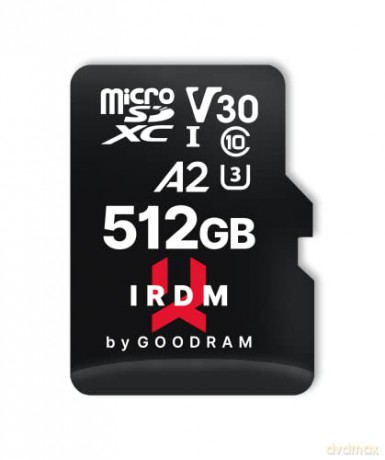 Karta pamięci microSD IRDM 512GB UHS-I U3 A2 + adapter