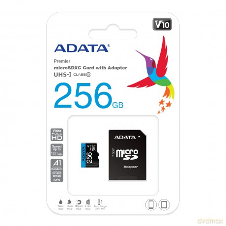 Karta pamięci microSD Premier 256GB UHS1/CL10/A1+adapter