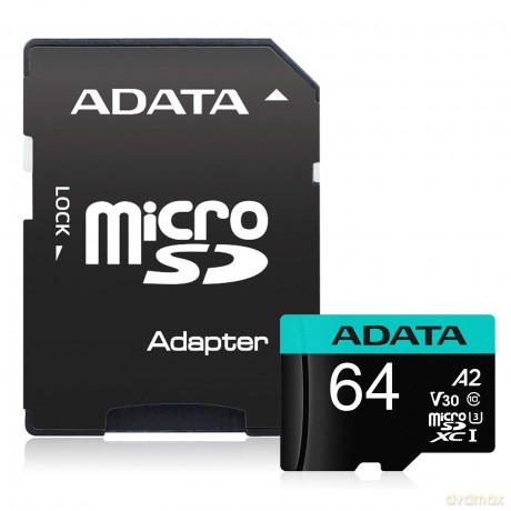 Karta pamięci microSD Premier Pro 64GB UHS1 U3 V30 A2 + adapter