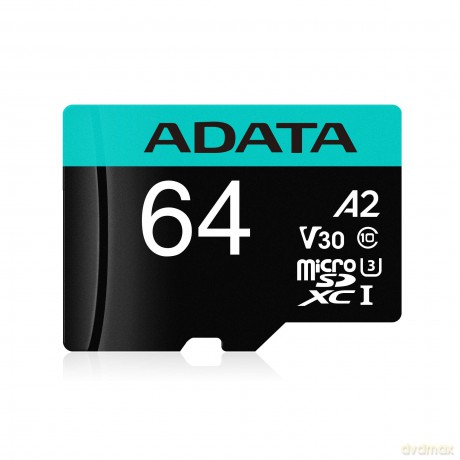 Karta pamięci microSD Premier Pro 64GB UHS1 U3 V30 A2 + adapter