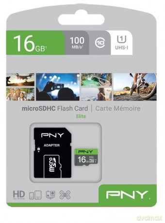 Karta pamięci MicroSDHC Elite 16GB P-SDU32GU185GW-GE