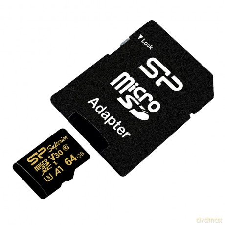 Karta pamięci microSDXC High Endurance 64GB V30 UHS-1 U3 A1 24/7 + ADAPTER microSD-SD