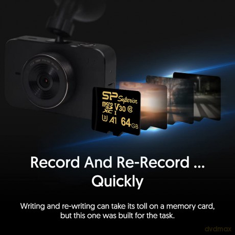 Karta pamięci microSDXC High Endurance 64GB V30 UHS-1 U3 A1 24/7 + ADAPTER microSD-SD