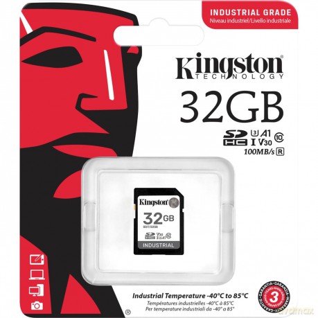 Karta pamięci SD 32GB Industrial C10 UHS-I U3 V30 A1 pSLC