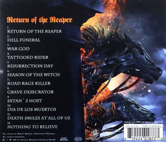 Grave Digger: Return of the Reaper [CD]
