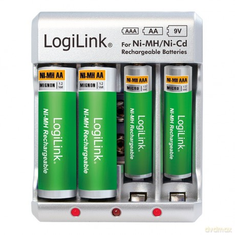 Ładowarka do akumulatorów Ni-Mh, Ni-Cd, AA, AAA, 9V
