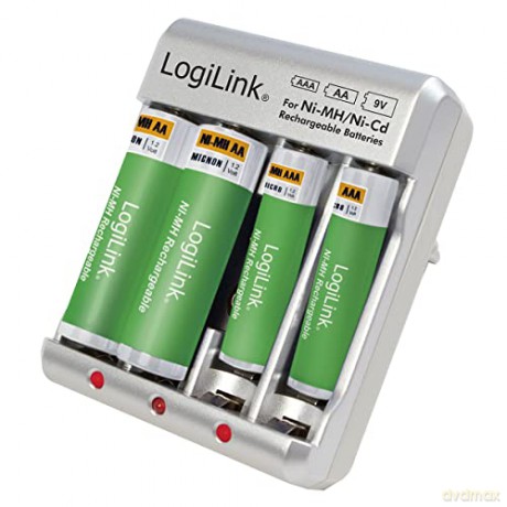 Ładowarka do akumulatorów Ni-Mh, Ni-Cd, AA, AAA, 9V