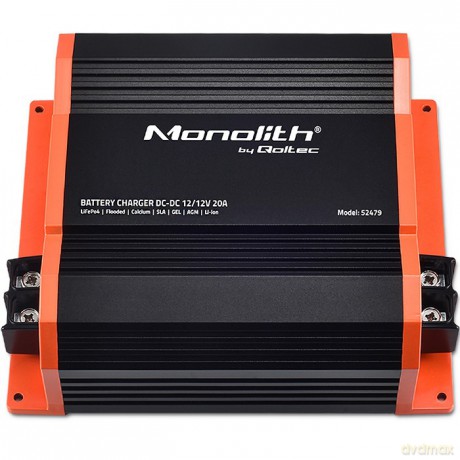 Ładowarka Monolith DC-DC do akumulatorów LiFePO4 AGM 12V-12V | 20A | 250W