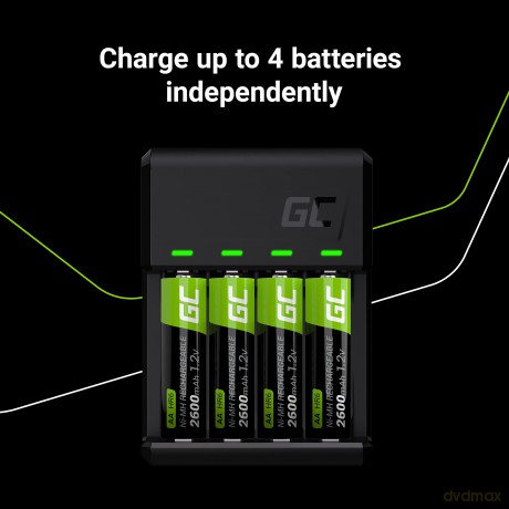 Ładowarka VitalCharger + akumulatory 2xAA 2000mAh + 2xAAA 800mAh