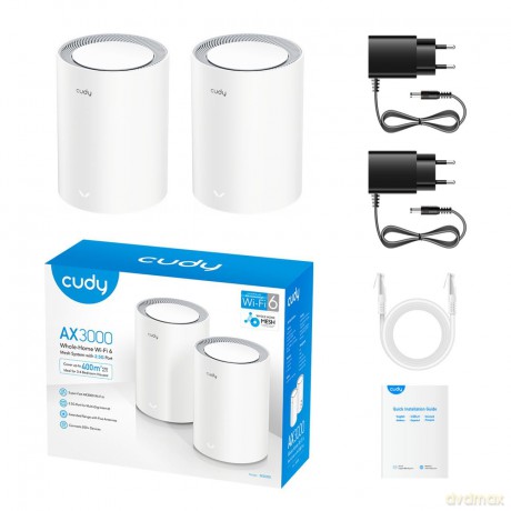 M3000_W(2-Pack) Wi Fi Mesh AX3000 2.5GE