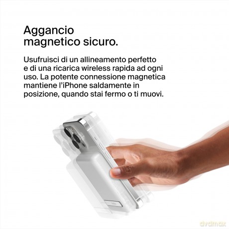 Magnetyczny Power Bank ze standem biały