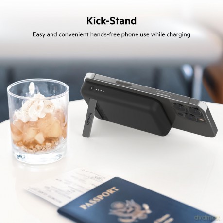 Magnetyczny Power Bank ze standem Czarny